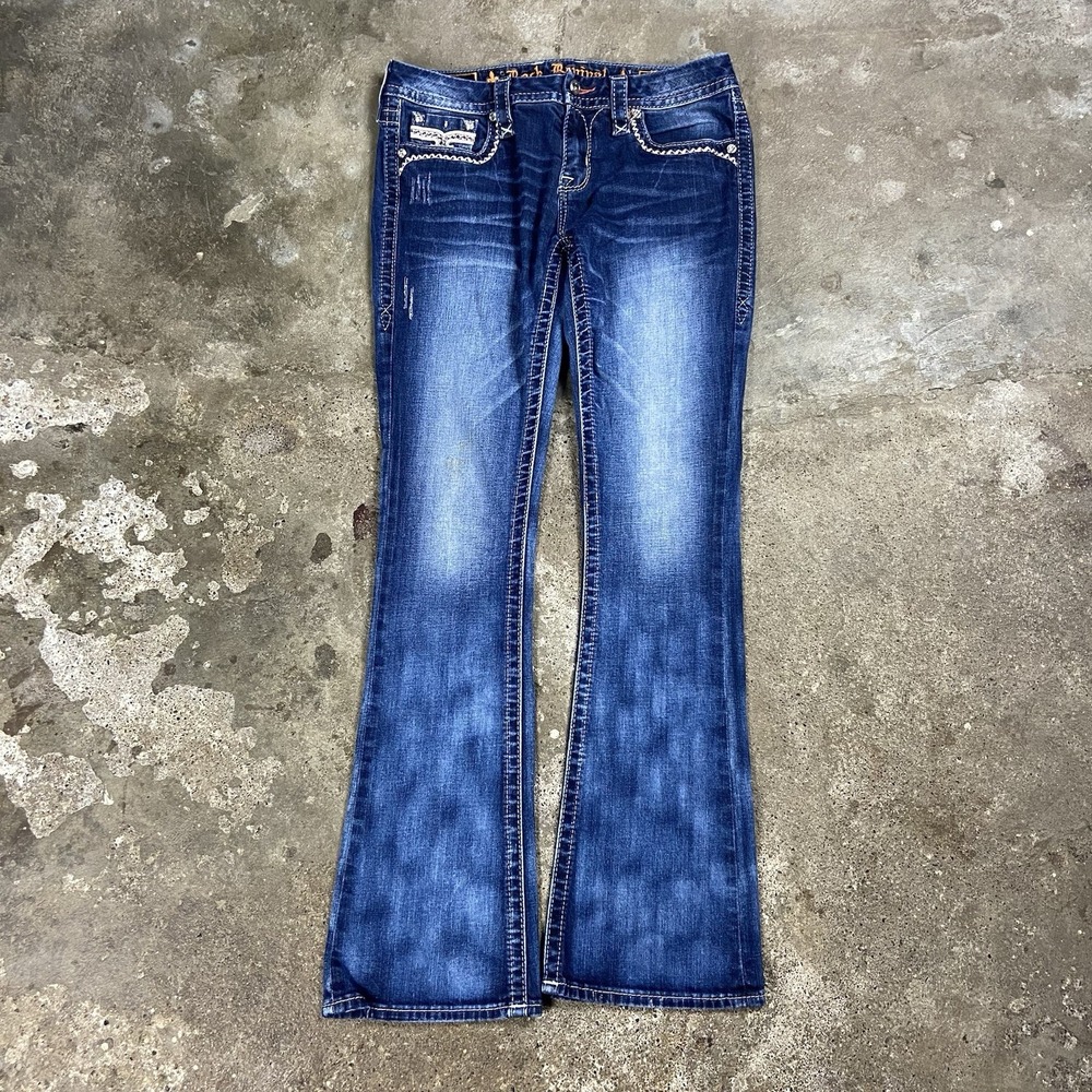 Vintage Y2K Rock Revival Esther Jeans Women's Size 30 Mid Rise Boot Cut